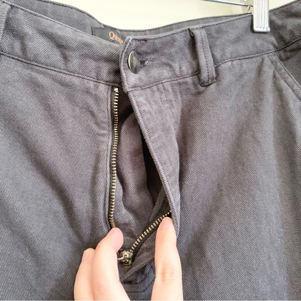 Quince Dark Wash Wide Leg Jeans US 10 - Picture 3 of 7